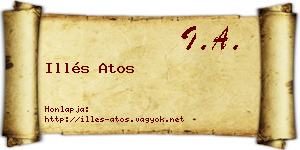 Illés Atos névjegykártya